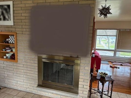 Fireplace, Interior, Stone Walls, Wood Texture Flooring
