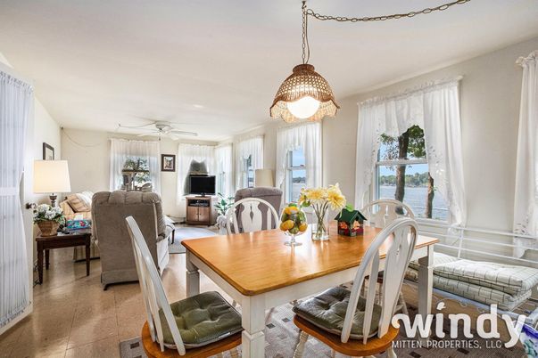 Dining room, Interior, Living room, Pendant Lights, Water