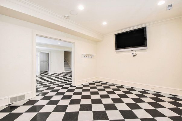Empty room, Interior, Recessed Lighting