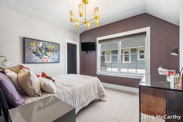 Bedroom, Chandelier, Interior