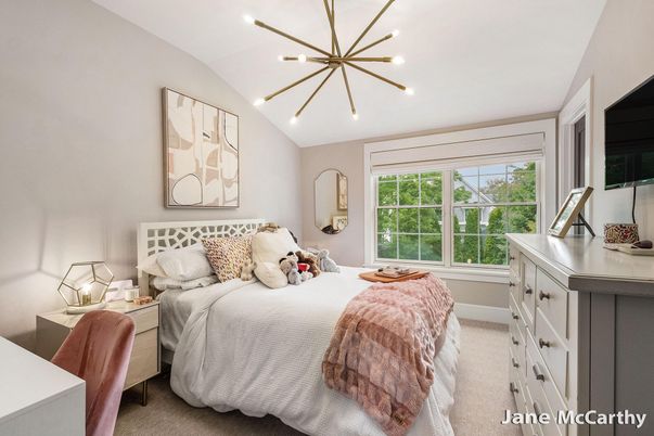 Bedroom, Interior, Pendant Lights