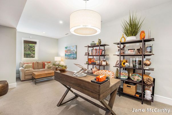 Home Office, Interior, Recessed Lighting