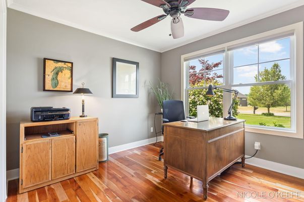 Home Office, Interior, Wood Texture Flooring