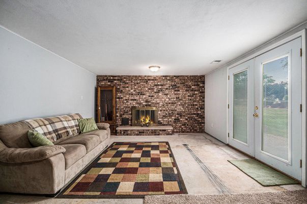 Fireplace, Interior, Living room, Stone Walls