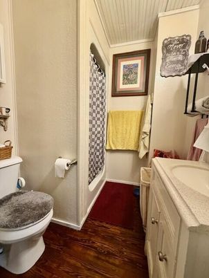 Bathroom, Interior, Wood Texture Flooring