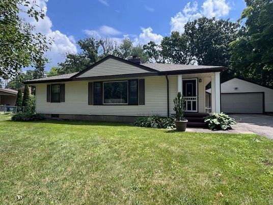 Backyard, Detached Garage, Exterior, Facade, Ranch