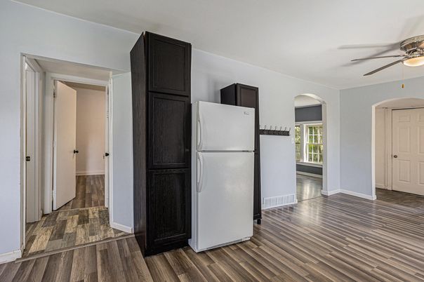 Interior, Kitchen, Wood Texture Flooring