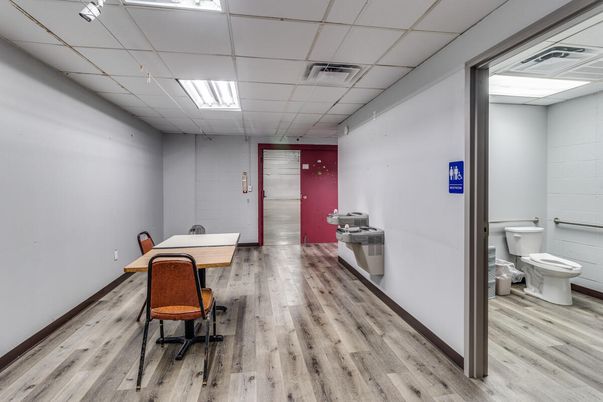 Bathroom, Home Office, Interior, Recessed Lighting, Wood Texture Flooring