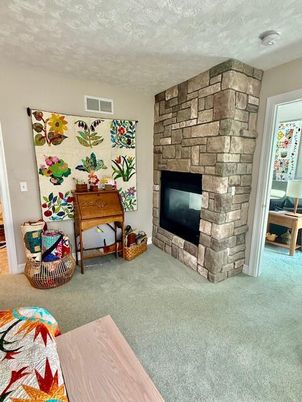 Fireplace, Interior, Stone Walls