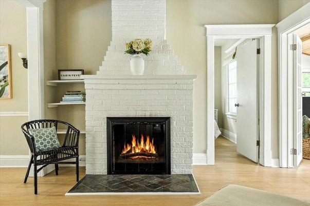 Fireplace, Interior, Wood Texture Flooring