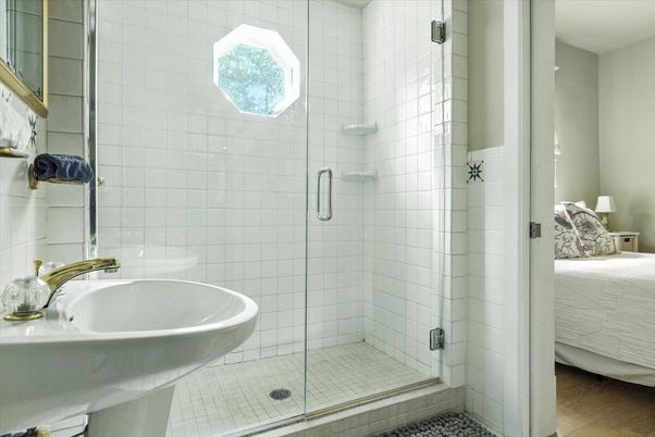 Bathroom, Bedroom, Glass Shower, Interior