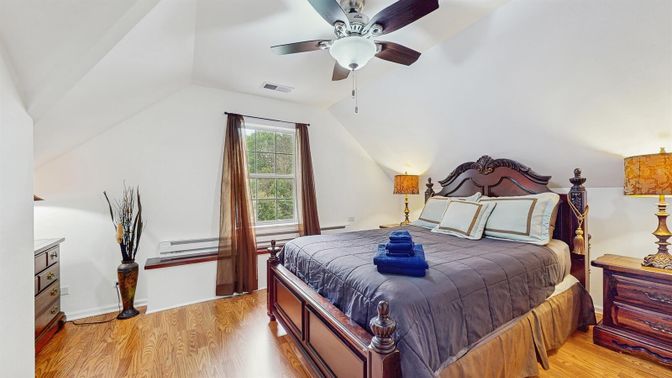 Bedroom, Interior, Wood Texture Flooring