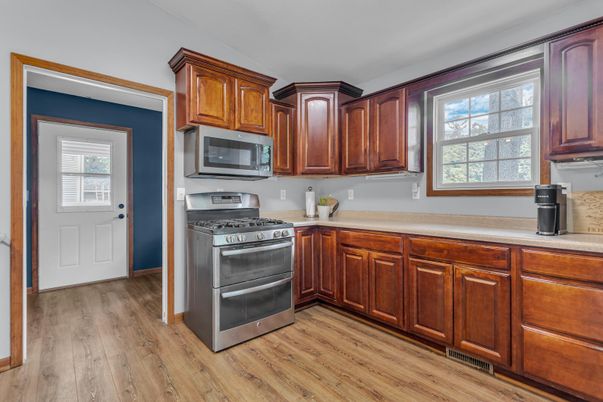 Interior, Kitchen, Wood Texture Flooring