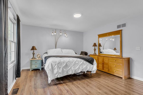 Bedroom, Interior, Wood Texture Flooring