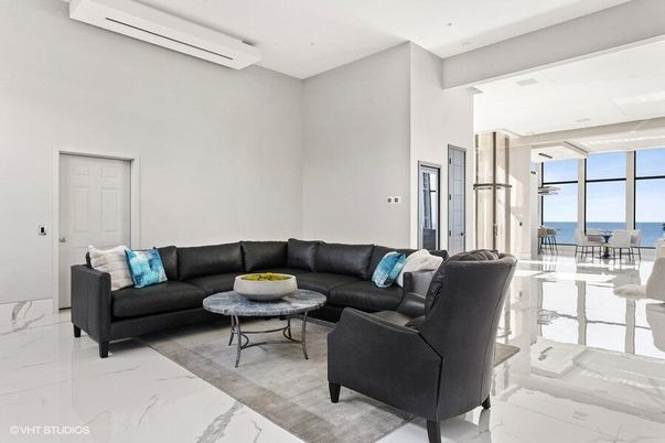 Interior, Living room, Marble, Recessed Lighting, Water
