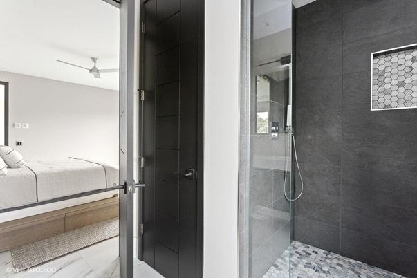 Bathroom, Bedroom, Glass Shower, Interior
