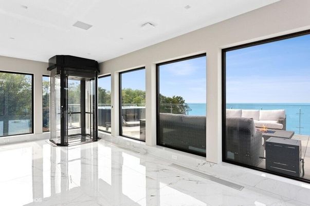 Interior, Marble, Recessed Lighting, Water
