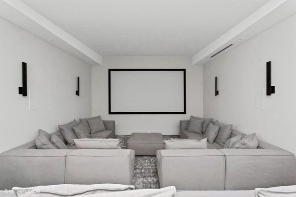 Interior, Projection Screen, Theatre Room