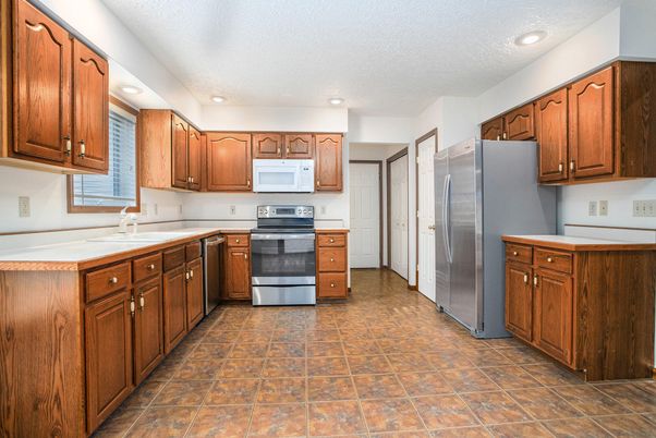 Interior, Kitchen, Recessed Lighting, Stainless Steel Appliances