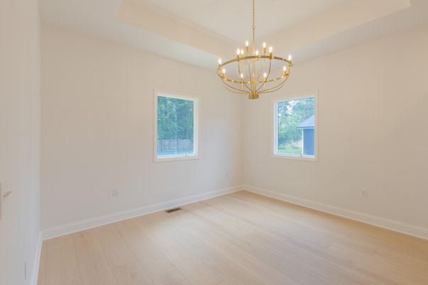 Chandelier, Empty room, Interior, Wood Texture Flooring