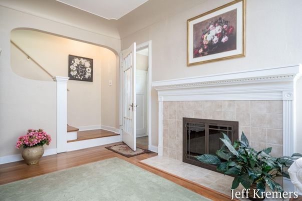 Fireplace, Interior, Wood Texture Flooring