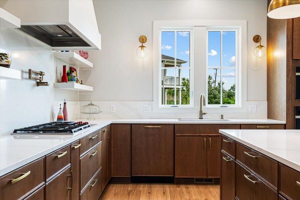 Interior, Kitchen, Wood Texture Flooring