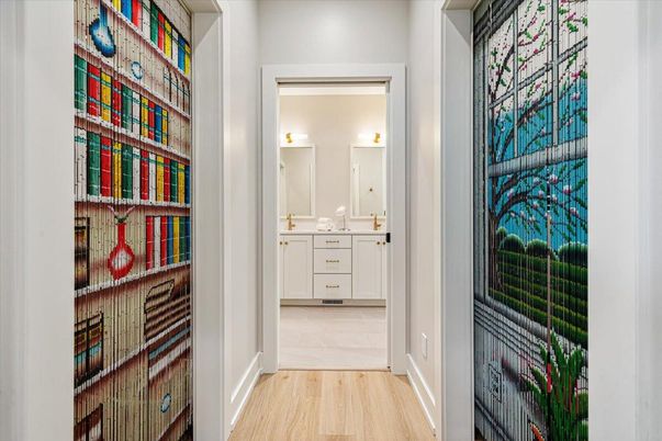 Bathroom, Interior, Wood Texture Flooring