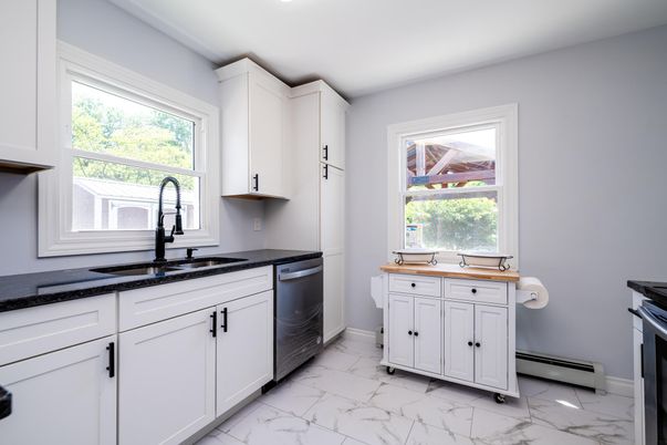 Interior, Kitchen, Marble, Recessed Lighting