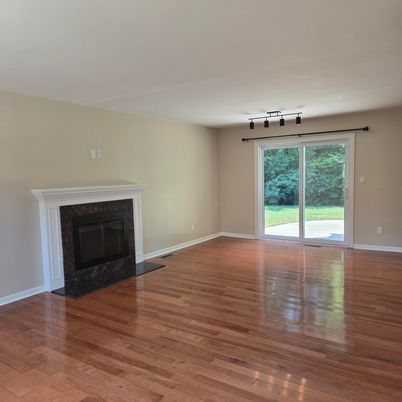 Empty room, Fireplace, Interior, Wood Texture Flooring