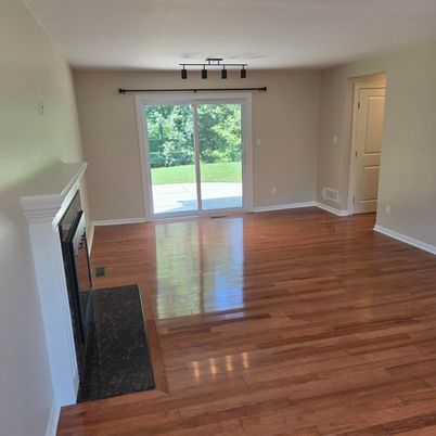 Empty room, Fireplace, Interior, Wood Texture Flooring