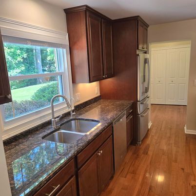 Interior, Kitchen, Wood Texture Flooring