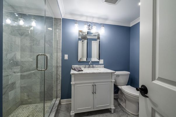 Bathroom, Glass Shower, Interior, Marble, Marble Walls