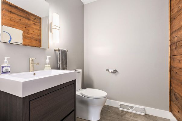 Bathroom, Interior, Wood Texture Flooring, Wooden Walls