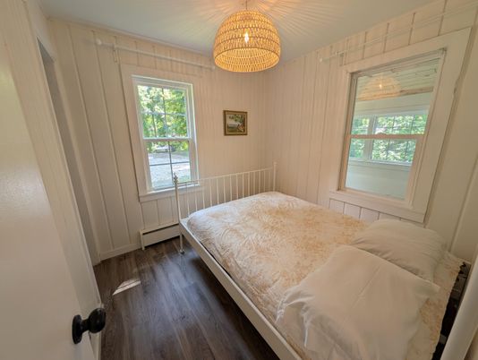 Bedroom, Chandelier, Interior, Wood Texture Flooring