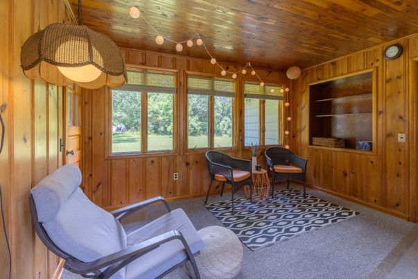 Interior, Sun Room, Wooden Ceilings, Wooden Walls