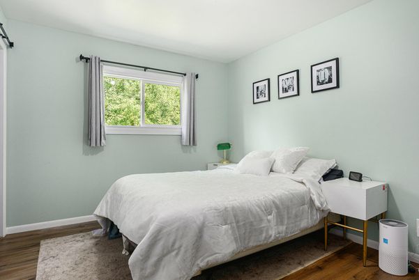 Bedroom, Interior, Wood Texture Flooring