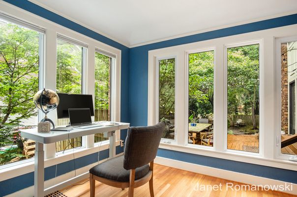 Home Office, Interior, Wood Texture Flooring