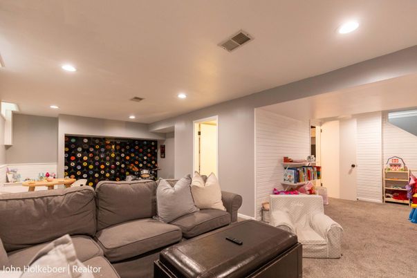 Interior, Living room, Recessed Lighting
