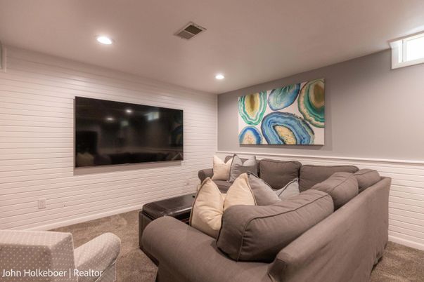 Interior, Living room, Recessed Lighting