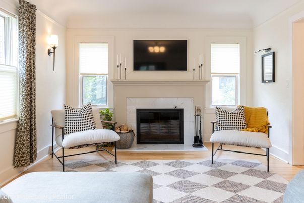 Fireplace, Interior, Wood Texture Flooring