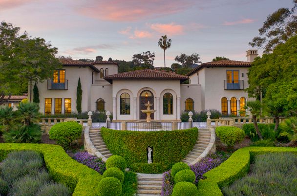 Backyard, Exterior, Facade, Spanish Mediterranean