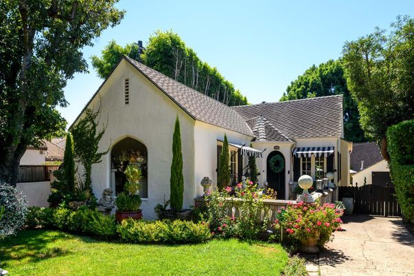 Backyard, Exterior, Facade, Spanish Mediterranean