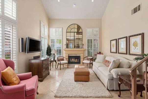 Fireplace, Interior, Living room, Recessed Lighting