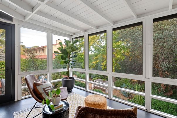 Interior, Sun Room, Wood Texture Flooring