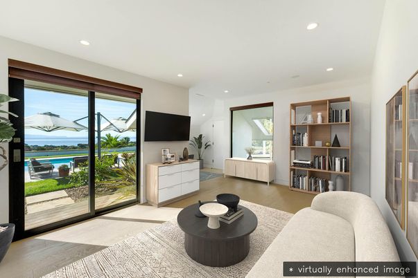 Interior, Living room, Recessed Lighting, Water, Wood Texture Flooring
