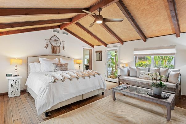 Bedroom, Interior, Wooden Beams, Wood Texture Flooring
