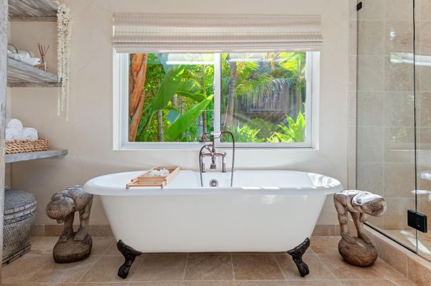Bathroom, Free Standing Baths, Glass Shower, Interior