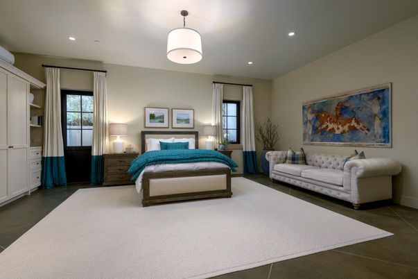 Bedroom, Interior, Recessed Lighting