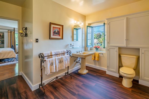 Bathroom, Interior, Wood Texture Flooring