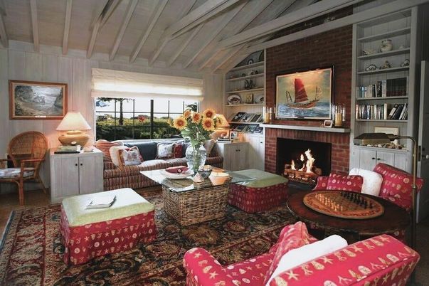 Fireplace, Interior, Living room, Stone Walls